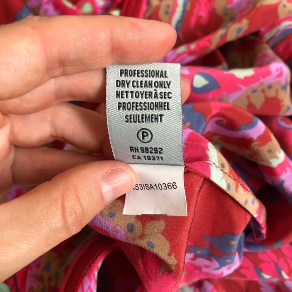 TIBI Multicolor 100% Silk Paisley Print Pleated Halter Maxi Dress EUC Size XS - Picture 8 of 10